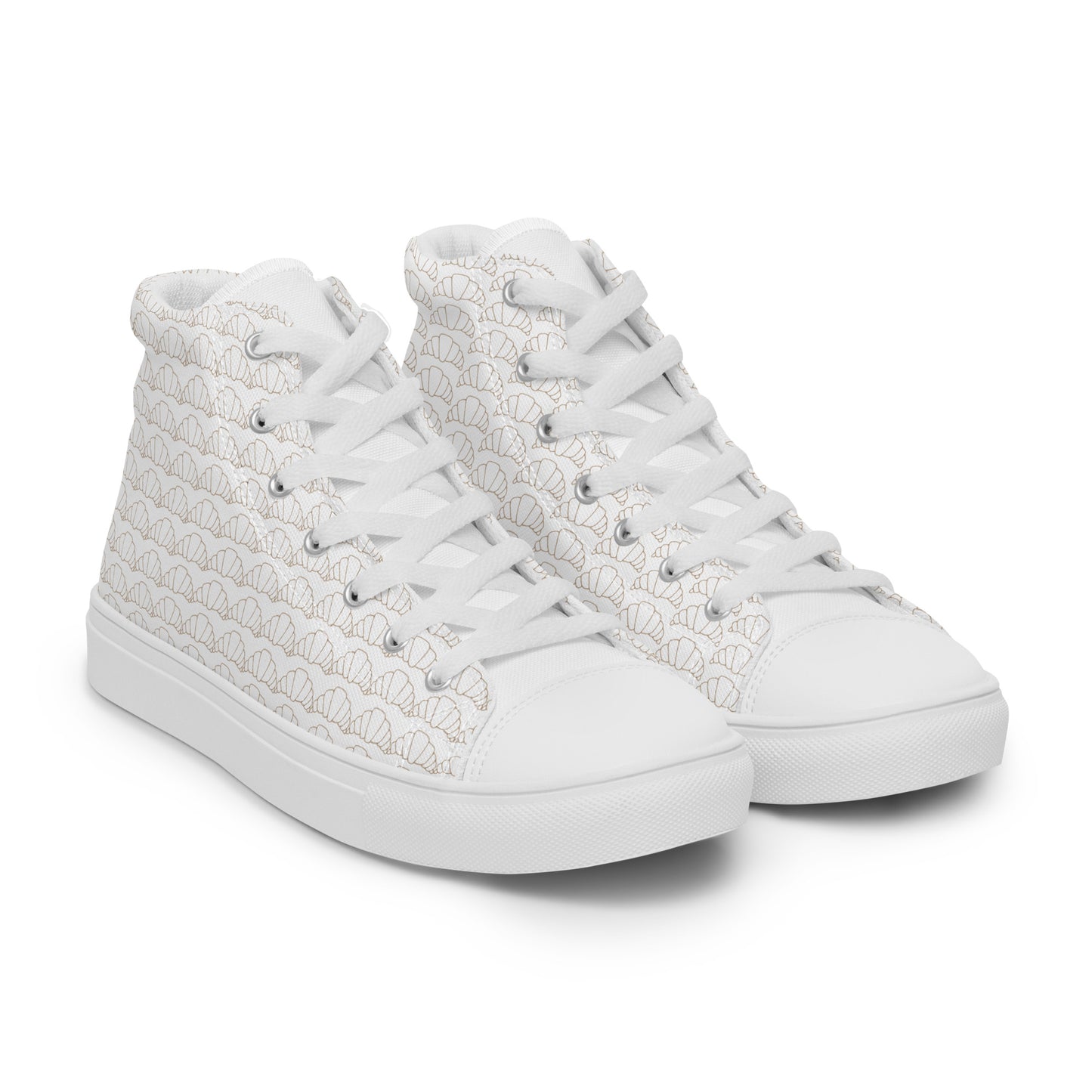 Croissant Women’s high top canvas shoes