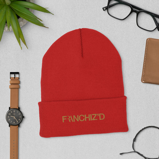 Franchiz'd Gold Cuffed Beanie