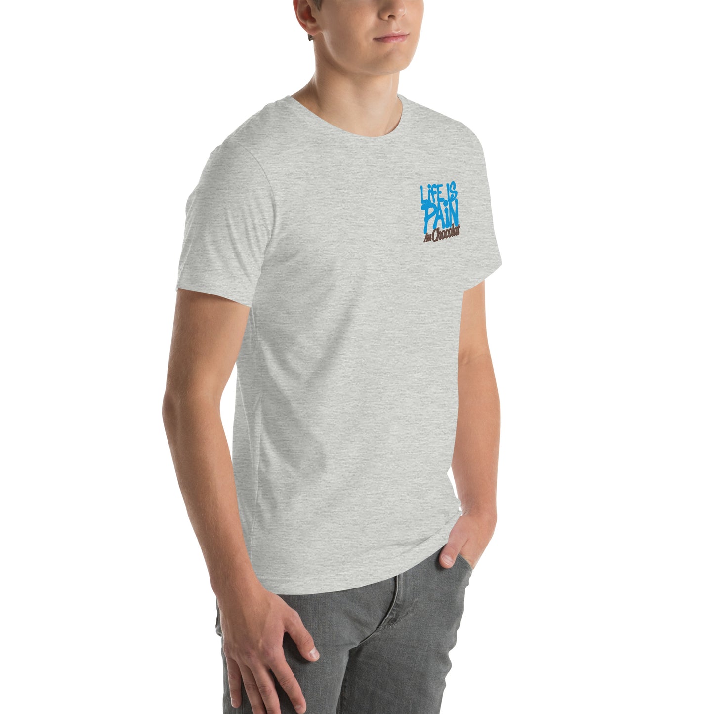 Lifs Is Pain Blue Unisex t-shirt