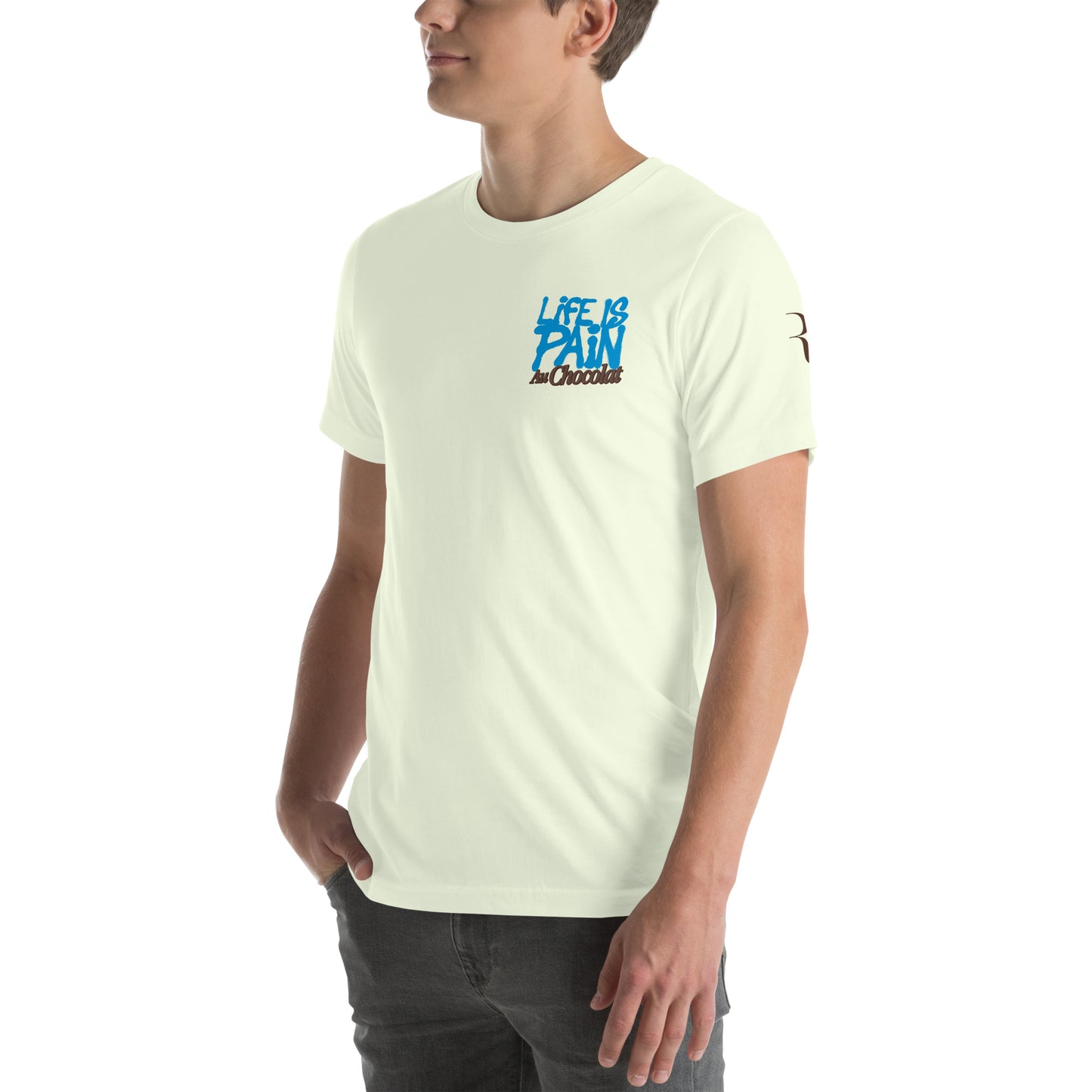 Lifs Is Pain Blue Unisex t-shirt