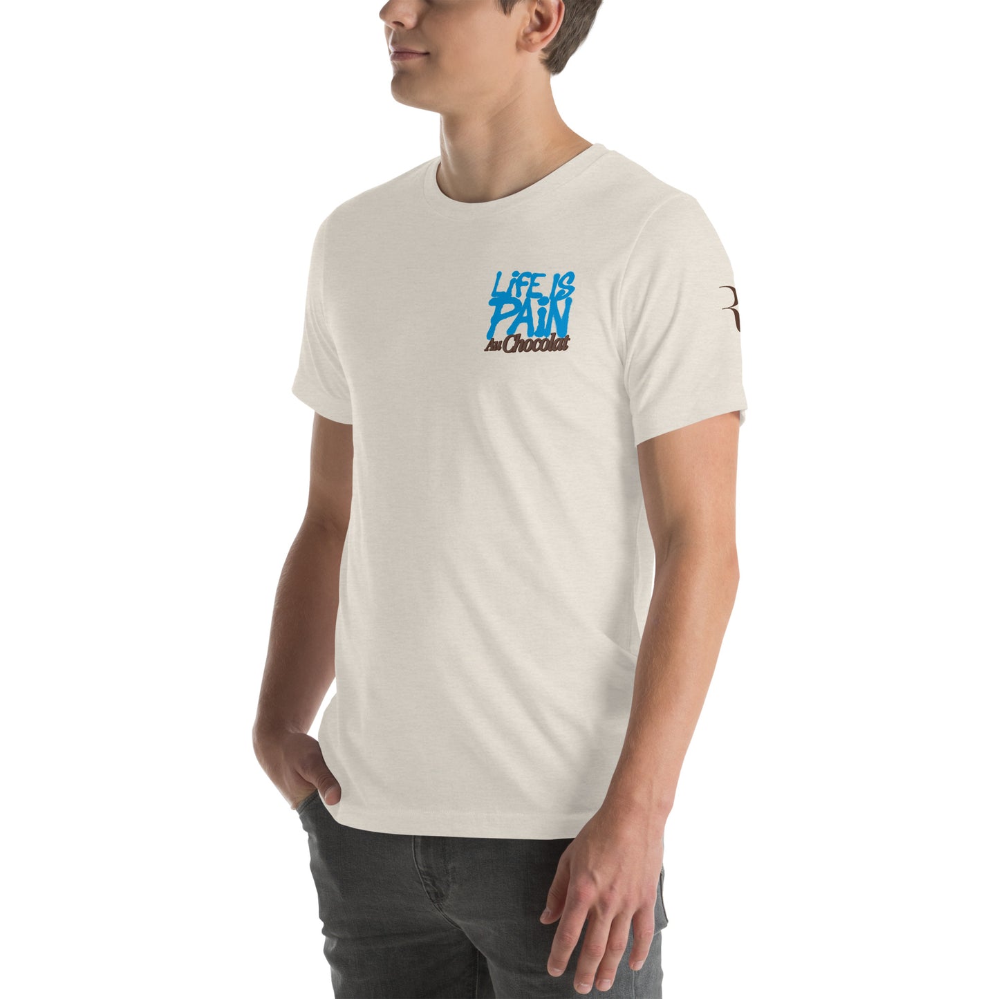 Lifs Is Pain Blue Unisex t-shirt