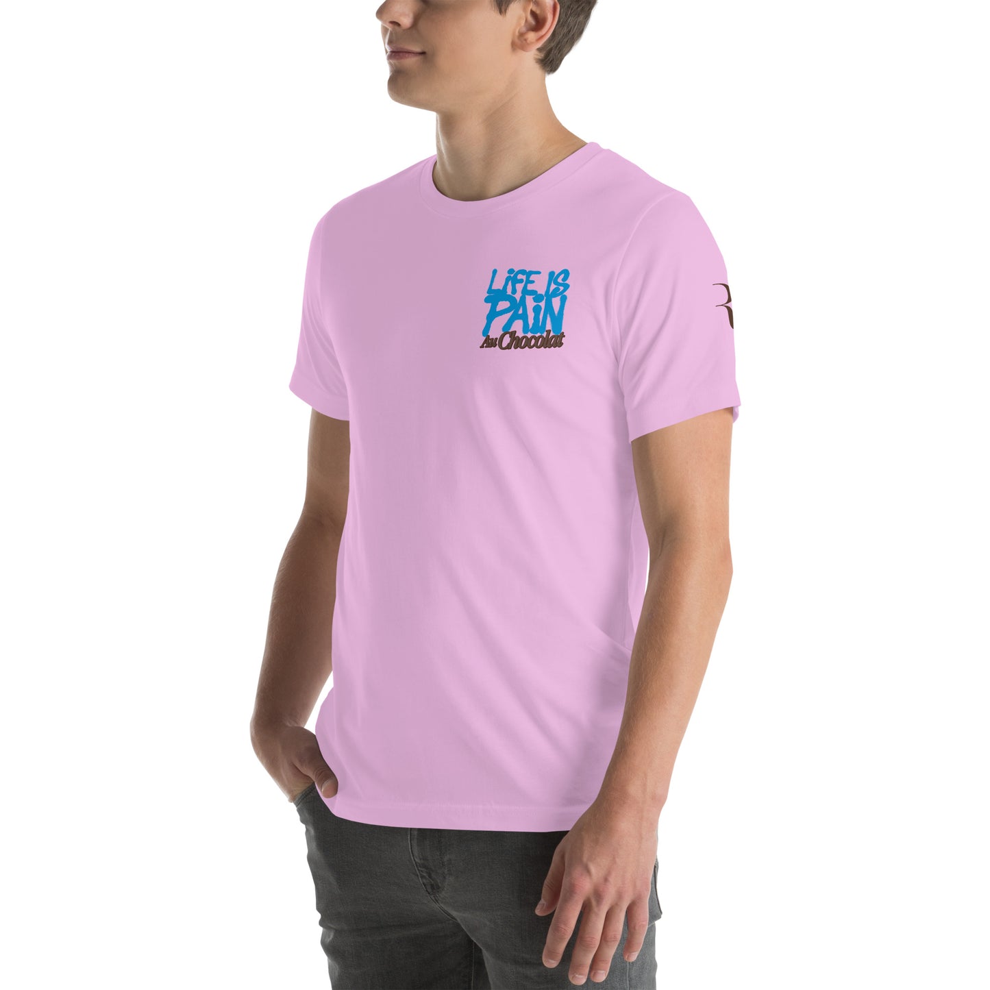 Lifs Is Pain Blue Unisex t-shirt