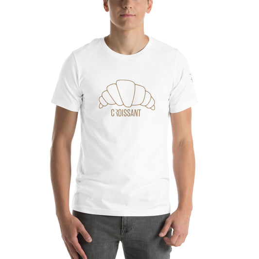 Gold Croissant Logo Unisex t-shirt